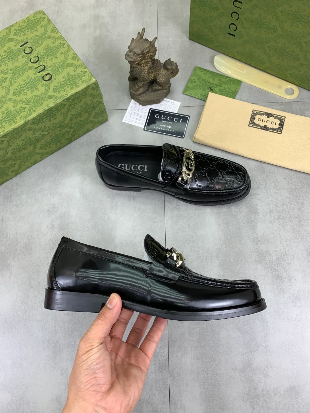 Men's men's shoes 💰P480 [New style] Water-dyed cowhide 💰💎💎💎 [Gucci] GUCCI high-end men's formal business leather shoes, original order 1:1 authentic goods! Original imported high-end open-edge beaded calfskin, original metal buckle, imported first-layer cowhide lining for feet, original outsole, men's shoe size: 38-45, 4️⃣ colors available
